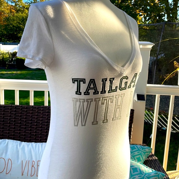 GUC Vintage Pink Victoria’s Secret/NFL NY Jets Tailgate Tee - Picture 3 of 11